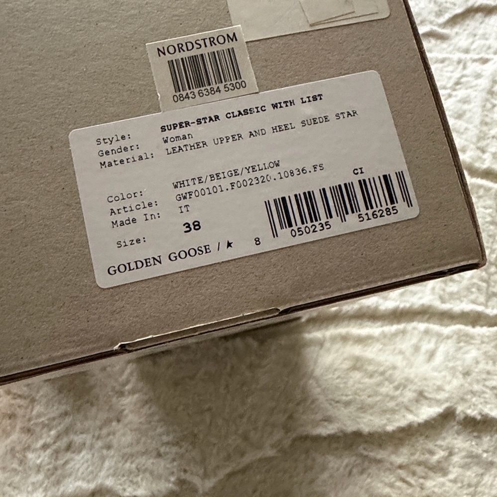 Golden Goose White and Yellow Sneakers - Picture 10 of 13
